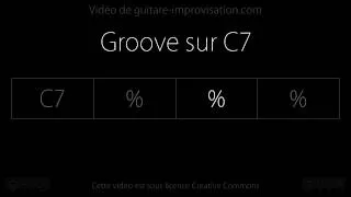 Groove sur C7 : Backing track