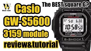 Casio G-Shock GW-S5600 review & 3159 module tutorial (also works for GW-M5610 & GW-5000)
