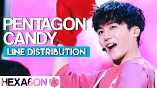 Pentagon - Candy Line Distribution (Color Coded) Idol Cover Project