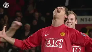 Cristiano Ronaldo Spikey Hair Scream Celebration Rare Free Clip | Manchester United 2008