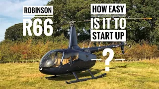 Robinson R66 Helicopter Start up