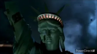Statue of Liberty destruction with life after people song