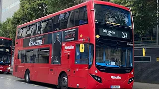 Full Route Visual | London Bus Route 274: Lancaster Gate - Islington Angel (VMH2463, LK18ALO)