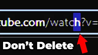 DON'T DELETE the "h" in watch on any Youtube Link