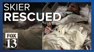 Skier buried in avalanche for 8 hours Wednesday grateful for heroic rescue