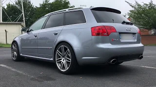 Driving around with an Audi RS4 B7 - exhaust sound