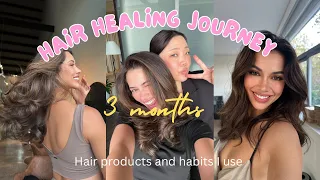 Insanely healthy hair in 3 months! My hair healing journey ❤️