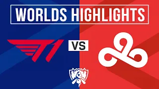 T1 vs C9 Full Highlights | 2023 Worlds Swiss Day 4 | T1 vs Cloud9