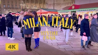 Milan, Italy | Winter Walking Tour | 4K HDR 60fps