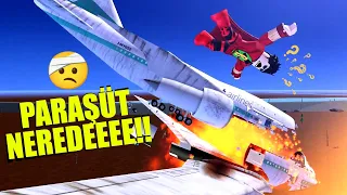 ✈️ JUMPED FROM FALLING PLANE 🤕 Roblox Survive a Plane Crash