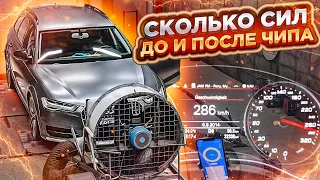 Мощность на стенде Audi 3.0 TFSI Stage 1. Плюс замер 100-200