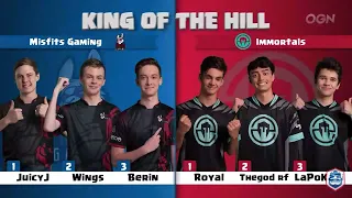 King of the Hill | Misfits Gaming vs Immortals | Clash Royale League: CRL West Fall 2019