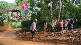 The Process of Clearing Down Trees, Hiring Someone To Dig The Way To The Farm | Family Farm