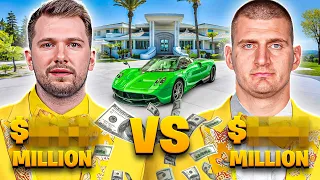 Luka Dončić vs Nikola Jokić | Lifestyle, Net Worth, Mansion, Car Collection...