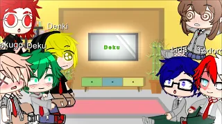 Class 1-A reacts to deku’s TikToks // BkDk