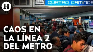 Desalojan a pasajeros de la Línea 2 del metro por fallo en suministro de energía