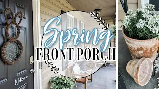 SPRING FRONT PORCH MAKEOVER // FRONT PORCH DECOR FOR SPRING 2023