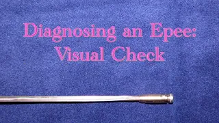 Diagnosing an Epee: Visual Check