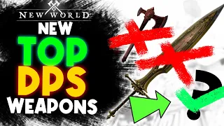 Greatsword LOSES Top DPS Spot! Weapon DPS Ranking Tier List For New World Fellowship & Fire Update!