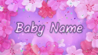 Baby Name Reveal Video