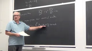 Lecture 12 -  Fourier Analysis and then More Dimensions