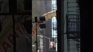 NYC parking garage collapse: Crews work to take down what's left of the building