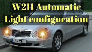 W211 Automatic Light on recalibration / reconfiguration - Mercedes Benz W211