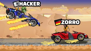 🔥😎BEATING HACKERS in Hill Climb Racing 2