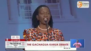 Martha Karua's openning statement at The Deputy Presidential Debate