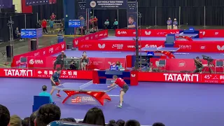 Rally between Liang Jingkun vs Liam Pitchford 2: Backhand