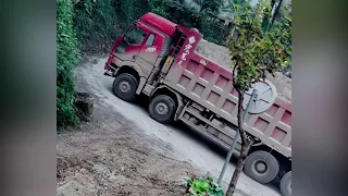 Super power truck. FAW J6P8*4 dump truck