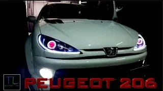 PEUGEOT 206 2004 RETROFIT HEADLIGHTS PROJECTOR  MODIFICADOS/RESTAURADOS