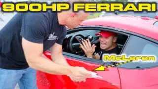 900HP? * Modified Ferrari 812 Superfast Testing vs McLaren 600LT Spider 1/4 Mile