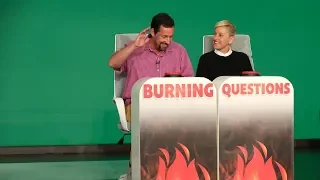 Adam Sandler Answers Ellen's 'Burning Questions'
