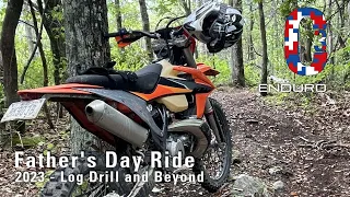 Log Drill - Fathers Day Ride Pt2 - 2022 Beta XTrainer 300 - Enduro Ride