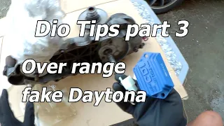 Dio Tips Part 3/Overrange Pulley Set Up/Fake Daytona CDI