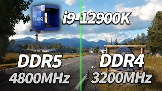 DDR5 4800MHz vs DDR4 3200MHz  | Test in 10 Games | 4K