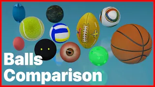 BALLS Size Comparison 3D (HD) • 2024