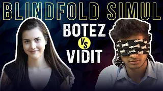VIDIT VS BOTEZ BLINDFOLD CHESS -  #funhighlights