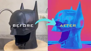 THE BATMAN POPCORN BUCKET REPAINTทำสีถังป๊อปคอร์นแบทแมน