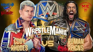 WWE 2K23 Cody Rhodes & Seth Freakin Rollins Vs The Rock & Roman Reigns WrestleMania 40 #wwe #wwe2k23