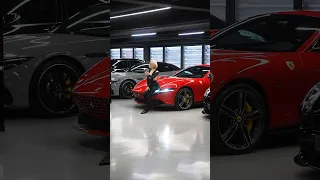 Her reaction to Ferrari is priceless🤭♥️ #jetcarru #shorts #youtubeshorts