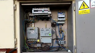 Elektrická instalace - Před a po - elektroměrový rozvaděč