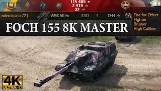 AMX 50 Foch (155) video in Ultra HD 4K🔝 8K MASTER, 1270 block, 5 kills 🔝 World of Tanks ✔️