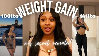 i gained 40lbs in a month & this is how i did it ft. pictures + videos