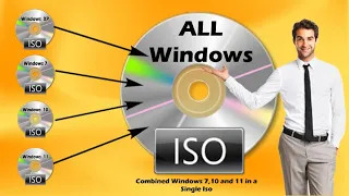 How to Combined Multiple Windows in a Single ISO file | Windows 7, 10 and 11