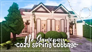 No Gamepass Cozy One Story Spring Cottage I Bloxburg Speedbuild and Tour - iTapixca Builds