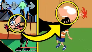 References in FNF Pibby Mods | Corrupted Phineas VS Pibby | Learning with Pibby