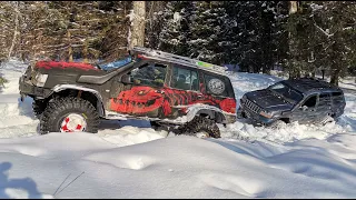 GrandZilla: Jeep на БТР-порталах, у WJ стуканул мотор, Паджеро на пределе | Jeep portal axles