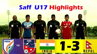Nepal Vs India (3-1) SAFF U17 Championship 2022 Highlights 9 September 2022